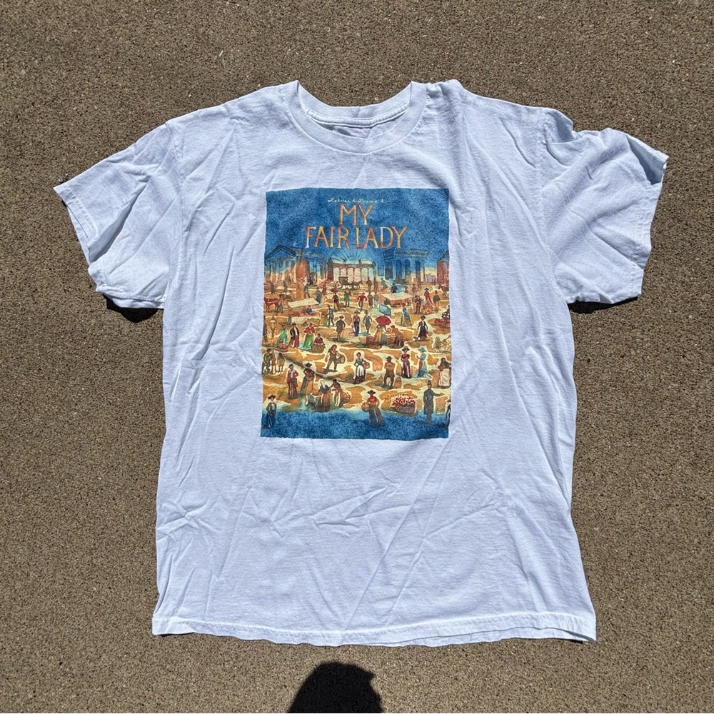 My Fair Lady Broadway Graphic Tee in White